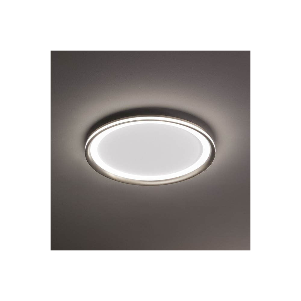 EDGE LED ceiling light Titanium Grey 66W Perenz in aluminium