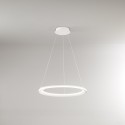 EDGE pendant chandelier with LED 66W matt white Perenz