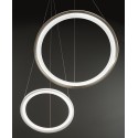 EDGE pendant chandelier with LED 66W Titanium Grey Perenz