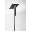Black LED floor lamp QUADRA in metal H.180 cm Perenz