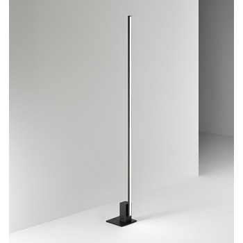 Black LED floor lamp SYNCRO in metal H.168 cm Perenz