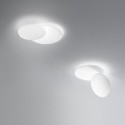 DRUM LED ceiling light in matt white metal 33W Perenz