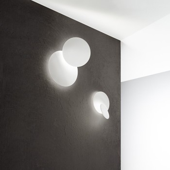 DRUM LED ceiling light in matt white metal 43W Perenz