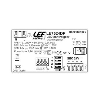 Dimmable power supply 75W 24V LEF LIGHTING For LED strips