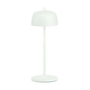 Zafferano CIRCE White rechargeable and dimmable LED table lamp