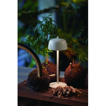 Zafferano CIRCE White rechargeable and dimmable LED table lamp