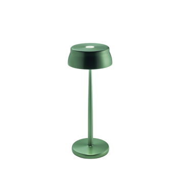 Zafferano SISTER LIGHT Wi-fi Lampada a led smart da tavolo Verde ricaricabile e dimmerabile