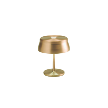 Zafferano SISTER LIGHT Mini Wi-fi Smart LED table lamp Gold rechargeable and dimmable