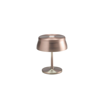 Zafferano SISTER LIGHT Mini Wi-fi Smart LED table lamp Copper rechargeable and dimmable