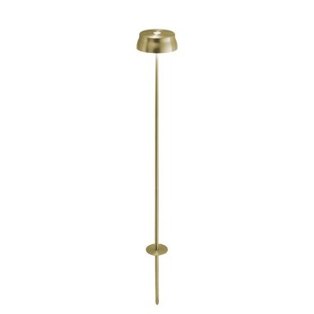 Zafferano SISTER LIGHT Picket Wifi Smart floor lamp Gold rechargeable and dimmable
