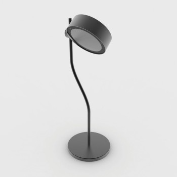 Zafferano SUPER O Black Rechargeable and dimmable LED table lamp