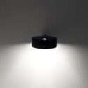 Zafferano SUPER O Rechargeable and dimmable black LED wall lamp