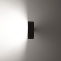 Zafferano SUPER O Rechargeable and dimmable black LED wall lamp