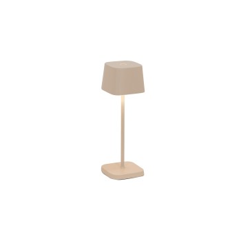 Zafferano OFELIA PRO MICRO Rechargeable and dimmable Sand LED table lamp