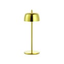 Zafferano CIRCE Glossy Gold rechargeable and dimmable LED table lamp