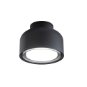 Modern BOTTONE ceiling light in black aluminum 1xGX53. With Soft Touch paint by Vivida International