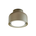 Modern BOTTONE ceiling light in sand aluminum 1xGX53. With Soft Touch paint by Vivida International