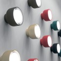 Modern BOTTONE ceiling light in petrol aluminum 1xGX53. With Soft Touch paint by Vivida International
