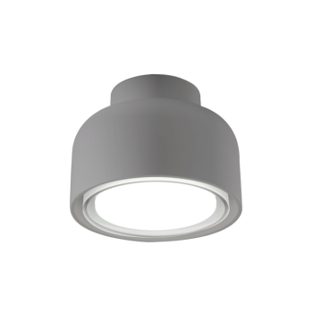 Modern BOTTONE ceiling light in titanium aluminum 1xGX53. With Soft Touch paint by Vivida International