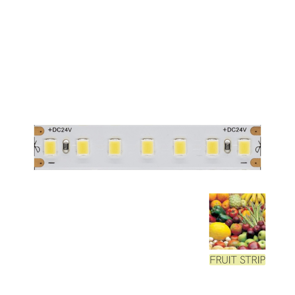 Striscia led per illuminare il banco alimenti Frutta e verdura - Bobina da 5m 14,4W/M 90LM/W IP20 5000K