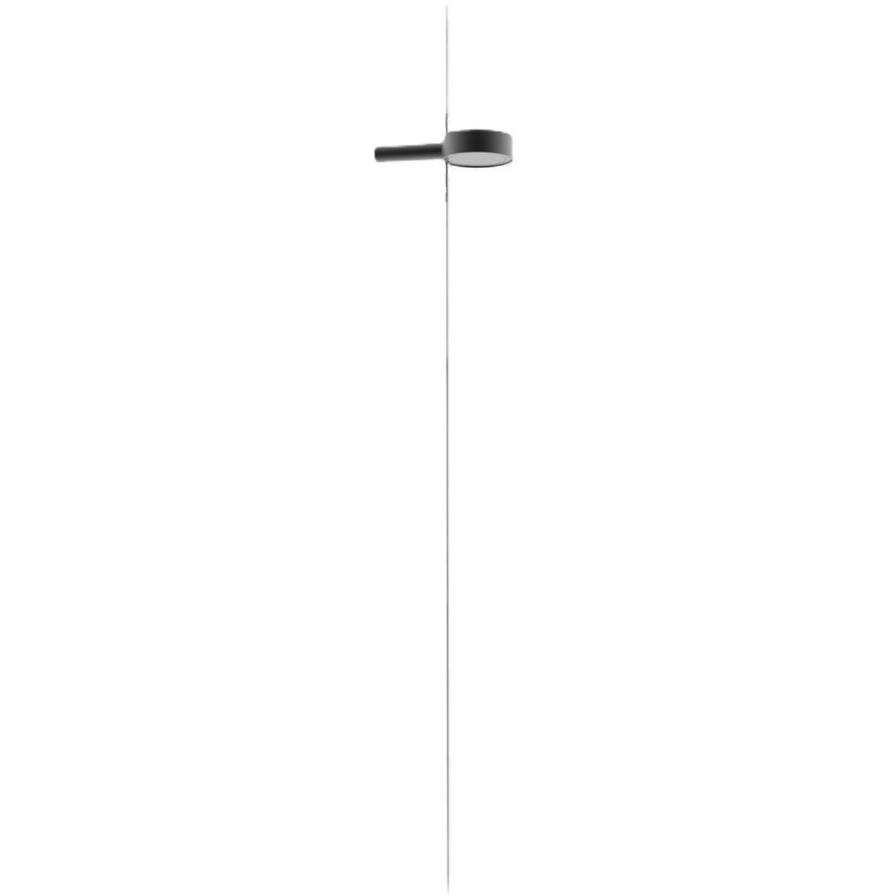 Zafferano SUPER O Rechargeable and dimmable Black suspended LED lamp