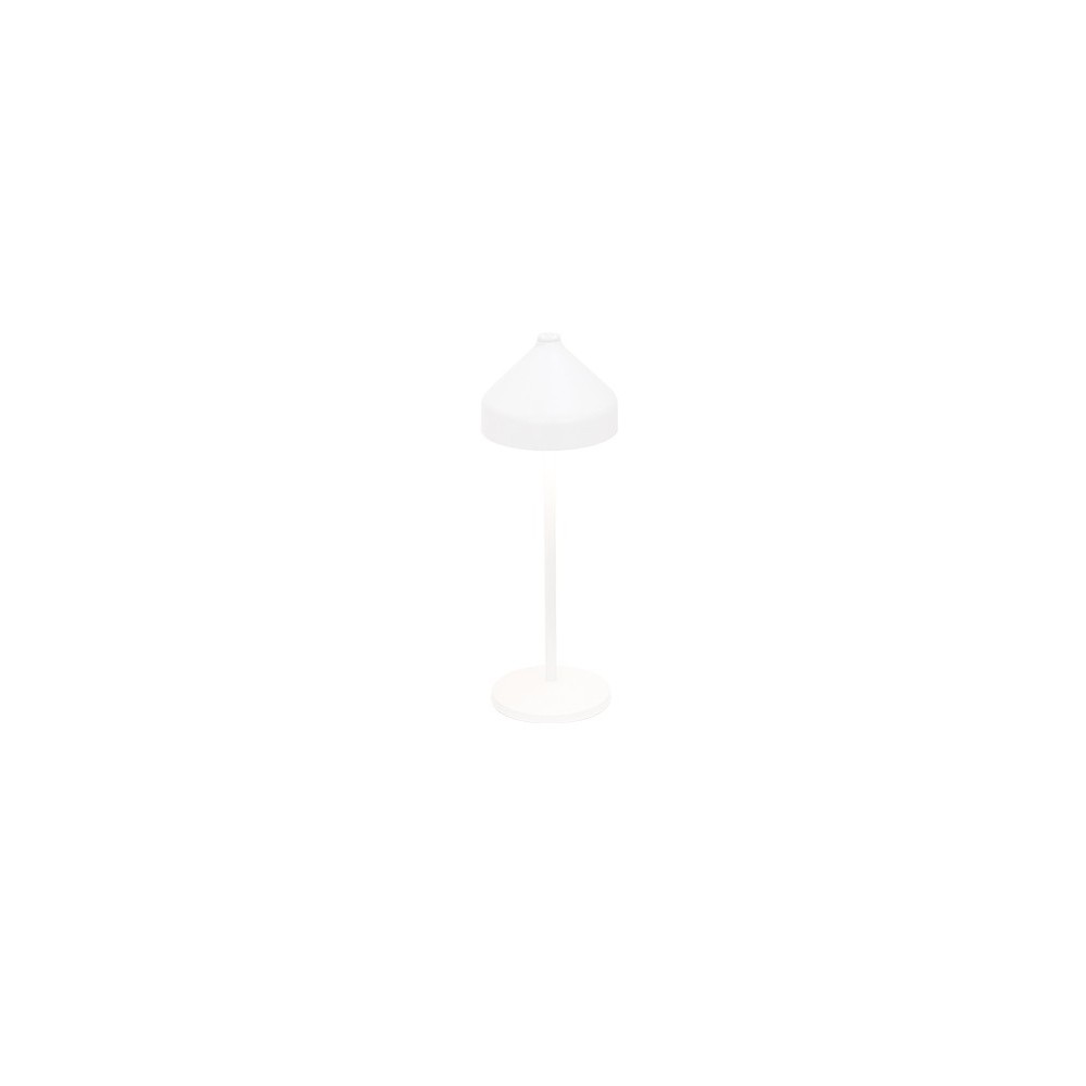 Zafferano AMELIE White rechargeable and dimmable smart LED table lamp