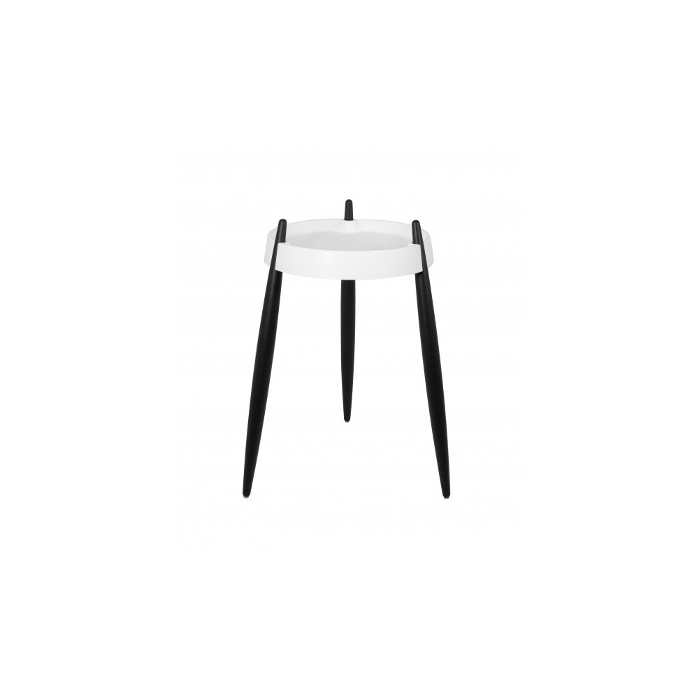 Zafferano Coffee Table LIOLÀ h67cm White - Black wood