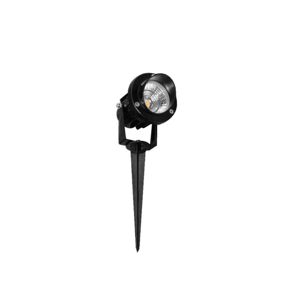 FADE round LED picket spotlight 3W IP65 color Black Beneito faure