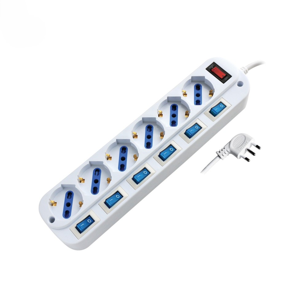 copy of Multi-socket power strip with 4 universal sockets and independent switches - Alcapower accessories