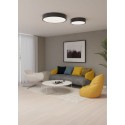 TOT - 40W Black aluminum LED suspension - Designer living room chandelier Beneito Faure