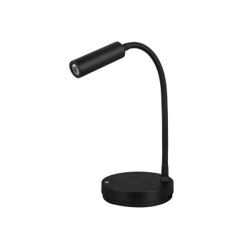 STEM - 5W black LED table lamp with wireless charging without cables