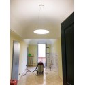50 Watt round led panel of size ø60cm ideal in the kitchen or in the living room or office. Anti-glare panel