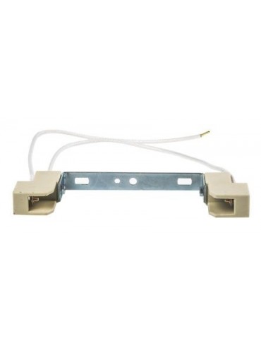 Ceramic lamp holder for led lamps with 118mm r7s socket, the replacement of the old halogen lamps. 220v power supply.