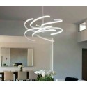 70W white metal suspension. Modern and ideal in villas, showrooms, offices or shops. 6396 B Perenz.