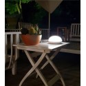 1w battery led lamp. Ideal on an outdoor table, in a gazebo or a canopy. Modern and design.