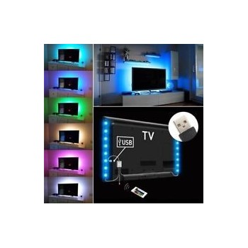 KIT con 2 strisce a LED Rgb e telecomando ideali per giochi di luce dietro la televisione