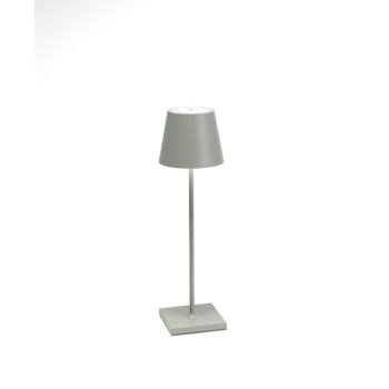 Poldina Pro Sage Green led table lamp rechargeable and dimmable with battery up to 9 hours. IP54 outdoor.