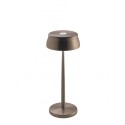 Led table lamp Sister Light anodized copper color. Ideal for catering. IP54 for outdoor use.