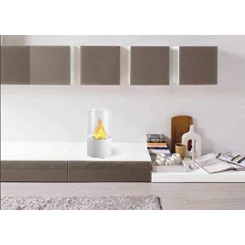 Bonnie White table bio fireplace, very modern with an autonomy of up to 1.5 hours.