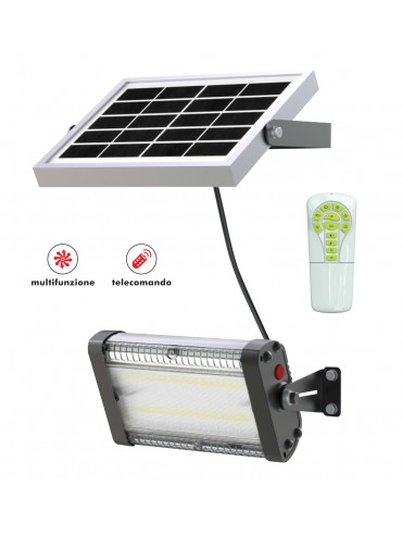 Multifunctional 1000lm solar led wall projector with remote control. Ideal for places without electricity.