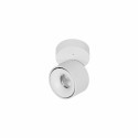 Round white 7w led ceiling light, tricolor. Ideal in shop windows, exhibition spaces and bedside tables. Modern.