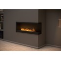 Corner 1200 Right SimpleFire corner built-in bio-fireplace in bioethanol with a 1.5 liter burner. Built-in fireplace.