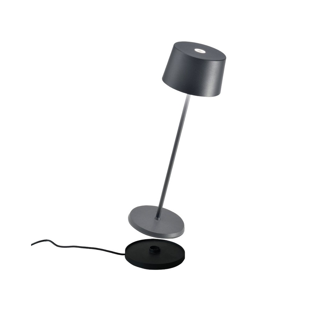 Lampada da comodino a led Touch dimmerabile, lampada da tavolo a batteria 8  colori