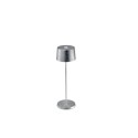 Led table lamp Olivia Pro Silver Leaf rechargeable and dimmable with battery up to 9 hours. IP65 outdoor.