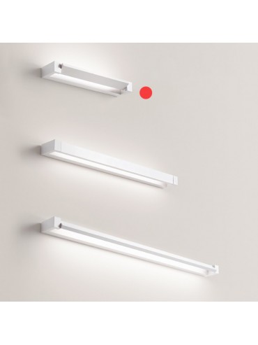 Adjustable Tilting Led Wall Light Perenz 17w 1275lm 40cm White. Adjustable coloring with integrated button. Sway series.