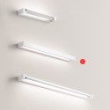 Adjustable Tilting Led Wall Light Perenz 23w 2080lm 70cm White. Adjustable coloring with integrated button. Sway series.