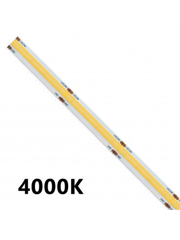 15w/m single-color cob led strip available in three colors: warm light, natural light and cold light