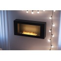 BlackBox 910 SimpleFire bioethanol fireplace in bioethanol with a 1 liter burner. Wall bio-fireplace. Black.
