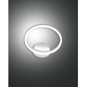 Giotto modern led ceiling light 18watt white 3508-21-102 Fabas. Ceiling lamp in white metal and methacrylate diffuser.