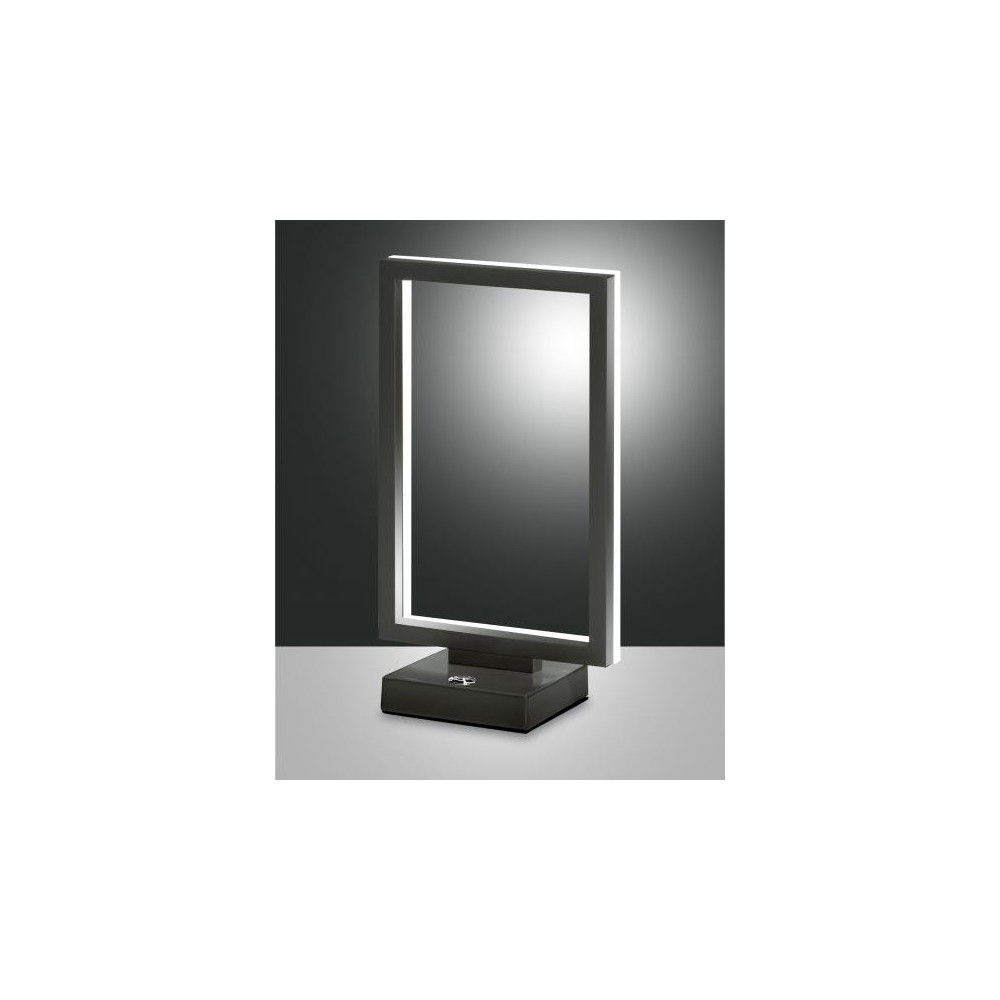 Led table lamp Bard 15watt Anthracite 3394-30-282 Fabas. Led lamp in metal and methacrylate diffuser.